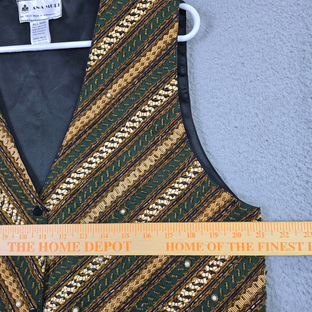 Ana Mori Embellished Boho Vest Womens All Size (up to XL) Heavily Beaded Cottage - Picture 9 of 11